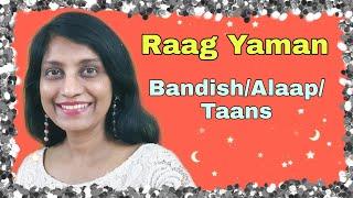 31. RAAG YAMAN | ENGLISH NOTATIONS | Tori re bansuriya | Alaap | Taan |