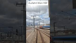 Ausfahrt Wien Hauptbahnhof #führerstandsmitfahrt #wien #ic2