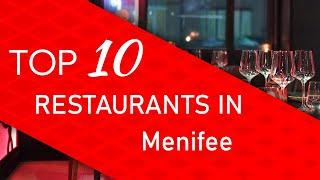 Top 10 best Restaurants in Menifee, California