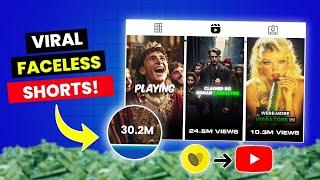 How to Create VIRAL Faceless Shorts for MILLIONS of Views without EDITING