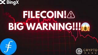 FILECOIN WARNING️ ALL-TIME HIGH NOT POSSIBLE?!