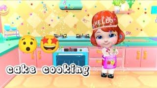 Carton cake cooking. kids