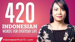 420 Indonesian Words for Everyday Life - Basic Vocabulary #21