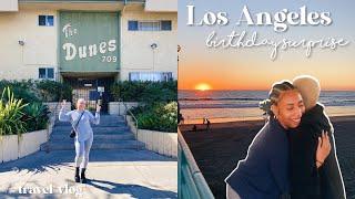 I flew across the world to Los Angeles to surprise by BFF! // LA Travel Vlog