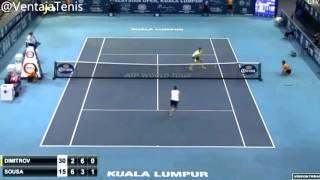 Dimitrov vs. Sousa - Amazing Point (Kuala Lumpur 2015)