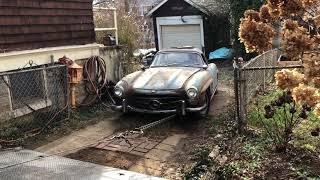 Once in a lifetime, incredible garage find on a 1961 Mercedes-Benz 300SL Roadster discovery.