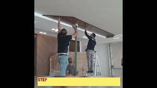 Wooden Ceiling Installation ||