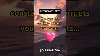 Psychology facts:  When they live in your thoughts without trying #psychology #deepthoughts#shorts