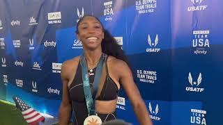 Alaysha Johnson Takes 2nd In Olympic Trials Hurdles Fianal