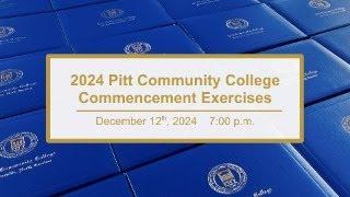 2024 Pitt Community College Fall Commencement Exercises