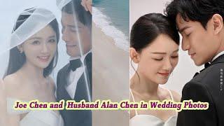 Taiwan Actress Joe Chen and Husband Alan Chen in Wedding Photos