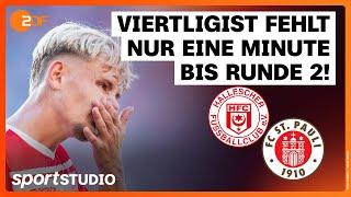 Hallescher FC – FC St. Pauli | DFB-Pokal 2024/25, 1. Runde | sportstudio