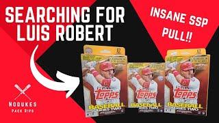 Searching for the SSP Luis Robert in 2020 Topps Series 2. INSANE RARE SSP PULL!!