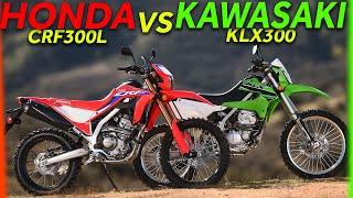 Kawasaki KLX300 VS Honda CRF300L - Dirt Bike Magazine