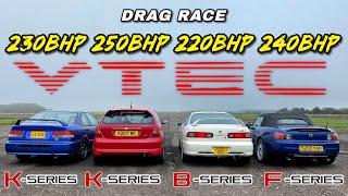 HONDA EVOLUTION.. K SERIES vs B SERIES vs F SERIES vs K SWAP