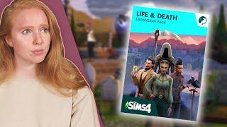 Much gothic-ness, funerals, tarot.. I'm scared  | The Sims 4 Life and Death trailer reaction