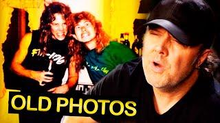 EMBARRASSED LARS ULRICH REACTING TO OLD METALLICA PHOTOS AND HOW THEY LOOK IN  THE 80'S AND 90'S