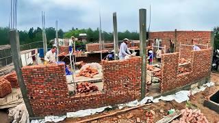 ️Building a Cost-Effective and Sustainable Home: Concrete Columns and Ground Floor Brick Walls