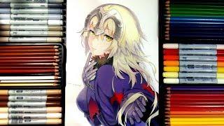 #Drawing #Anime Drawing-Fate/Grand order : Jeanne D'Arc speed drawing