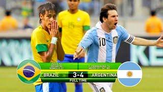 Lionel Messi Showing His Class vs Neymar jr & Brazil in 2012 | Messi Hat Trick | Brazil vs Argentina