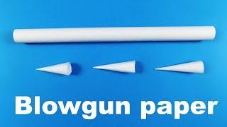 How To Make A Blowgun With Paper Easy