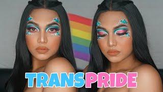 PRIDE MONTH MAKEUP | Trans Flag ️‍