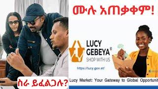 Lucy ገበያ - እንዴት መጠቀም እንችላለን? -LMIS - E-commerce in Ethiopia -ሉሲ ገበያ - Labor and Skills minister-Jobs