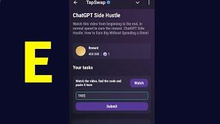 ChatGPT Side Hustle | Tapswap Code | ChatGPT Side Hustle: How to Earn Big Without Spending a Dime!