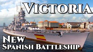 World of Warships: Victoria - New Battleship With Burst Fire!