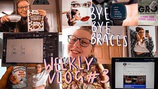 BYE BYE BRACES| WEEKLY VLOG #3 | university, braces off, twitch stream & more | Tanwen Haigh