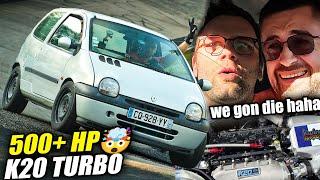 500+ hp K20 Turbo Twingo From Hell! // Nürburgring