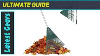 ORIENTOOLS Adjustable Gardening Leaf Rake - The Best Extendable Rake for Your Yard