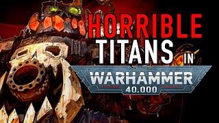 Alien Titans in Warhammer 40K #necron #eldar #skitarii