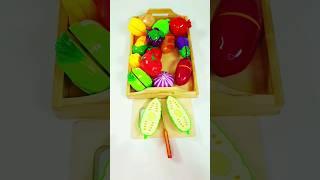 Slicing plastic fruits and vegetables broccoli/Antistrees ‎@Landoffruits1  #toys #asmr #slicin #10