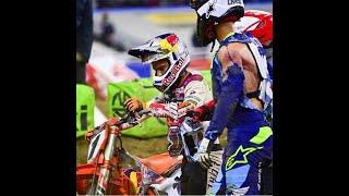 Cooper Webb Chase Sexton crash at Detroit supercross 2022