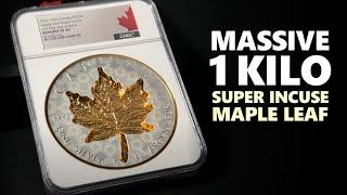 Royal Canadian Mint Masterpiece | The 2024 1 Kilo Gold-Gilt Super Incuse Maple Leaf