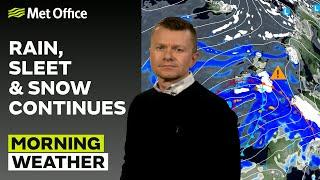 05/01/2025 – Snow persists around the border – Morning Weather Forecast UK – Met Office Weather