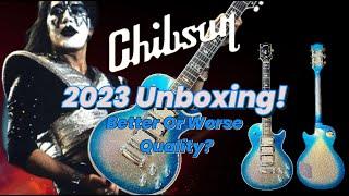 Chibson 2023 Unboxing: Ace Frehley Les Paul Blue Burst Sparkle |  Replica & Build Quality Revealed!