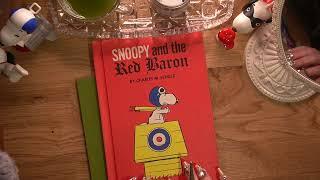 ASMR Vintage Snoopy book & Snoopy toys