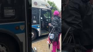 Mad woman take away MTA bus