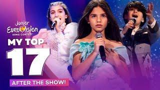 Junior Eurovision 2024 | My Top 17 (After the Show)