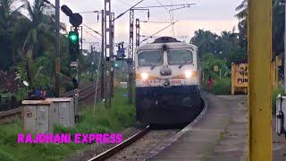 Trivandrum RAJDHANI skipping Punkunnam | ERS Wdp4d | Sandeep Railways |