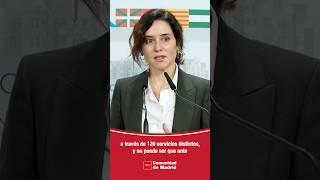 Diaz Ayuso propone medidas para mejorar la respuesta ante emergencias y catástrofes.