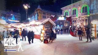 Fairytale Christmas Walk at -15°C in Tampere, Finland  Slow TV 4K