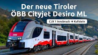 Unterwegs mit dem neuen Tiroler ÖBB Cityjet Desiro ML (CJX 1)