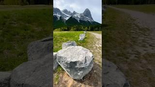 In the mountains, you find yourself Three Sisters Canmore Alberta #nature #mountains