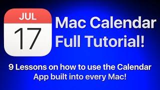 How to use the Mac Calendar App - Full Tutorial!