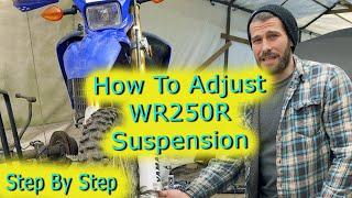 How to Adjust Yamaha WR250R Suspension, Step By Step Tutorial