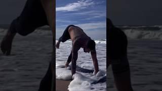 YOGA AT BEACH #ocean #fail #yogapractice #yogalife #yogateacher