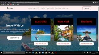 How To Create a Travel Website Using HTML and CSS || Site OverFlow